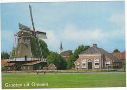Groeten Uit Ommen - Molen Met Oudheidskamer - (Overijssel/Nederland) OMN 28 (Moulin à Vent, Mühle, Windmill, Windmolen) - Ommen