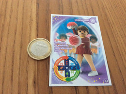 Carte Playmobil 2021 Geobra "N°34 - CHEERLEADING" - Sonstige & Ohne Zuordnung