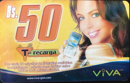 BOLIVIE  - Recharge - VIVA - Bs. 50 - Bolivien