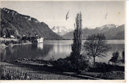 Suisse Vaud Veytaux Lac Leman Le Chateau De Chillon Dents Du Midi 1951 Baron Brincard Paris NAture Paysage - Veytaux