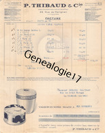 75 24557 PARIS SEINE 1940 Maison THIBAUD GIBBS Succ FORT DE France BEYROUTH Tunis Nice Casablanca Tunis Beyrouth Saigon - Droguerie & Parfumerie