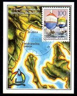 YUGOSLAVIA 1986 Sailing Championships Block Used.  Michel Block 28 - Gebruikt