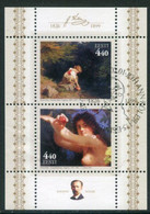 ESTONIA 2001 Köler Paintings Block, Used.  Michel Block 15 - Estland