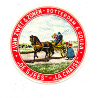 A A  432 /  ETIQUETTE DE FROMAGE   DE HOLLANDE GOUDA J. VAN ZWET & ZONEN ROTTERDAM - Cheese