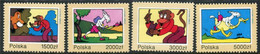 POLAND 1993 Makuszynski Book Illustrations  Michel 3452-55 - Unused Stamps