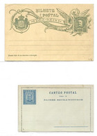 FUNCHAL  Lot De 2 E.P. Carte Et Carte-lettre 2 Postal Stationery Card (10r.) And Letter-card  (50r.) . Mint.. .  Very Fr - Other & Unclassified