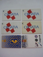 Vends 6 Cartes Téléphoniques De Croatie ( Utilisée ). Tout Petit Prix De Départ. - Croacia