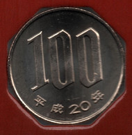 JAPAN 100 YEN 20 (2008) Y# 98.2 Heisei - Japan