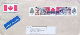 ROYAL CANADIAN MOUNTED POLICE, STAMPS ON COVER, 1998, CANADA - Cartas & Documentos