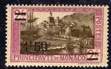 Monaco N° 110 X  :  Timbres Surchargés : 1 F. 50 Sur  2 F. 25 Lilas-rose Et Brun-olive Trace De Charnière Sinon TB - Other & Unclassified