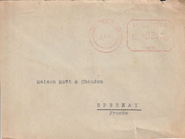 LETTRE - LUXEMBOURG - 02/10/1954 - Frankeermachines (EMA)