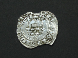 Monnaie Royale En Argent - CHARLES VI - Gros Dit Florette Vers 1417  ***** EN ACHAT IMMEDIAT ***** - 1380-1422 Carlos VI El Bien Amado