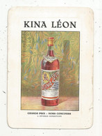 Publicité , Carte De Visite , Chromo , Grande Distillerie Du KINA LEON ,87 ,LIMOGES ,Haute Vienne - Publicités