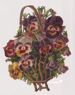 Découpi Chromo Panier D' Oeuillets - 12 X 16 Cm - Bloemen