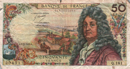 FRANCE - 50 Francs - 05.11.1971 - P 148.d - Serie Q 181 - " Racine " - 50 F 1962-1976 ''Racine''