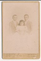 Photographie Ancienne XIXe Portrait D'une Fratrie De 3 Enfants Photographe Galais à Cholet - Oud (voor 1900)