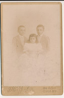 Photographie Ancienne XIXe Portrait D'une Fratrie De 3 Enfants Photographe Galais à Cholet - Oud (voor 1900)