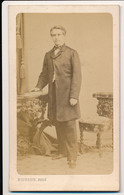 Photographie Ancienne XIXe CDV Portrait  D'un Homme Photographe Bourgoin à Niort - Oud (voor 1900)