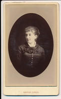 Photographie Ancienne XIXe CDV Portrait D'une Femme Photographe Léopold Dubois Poitiers - Oud (voor 1900)