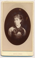 Photographie Ancienne XIXe CDV Portrait D'une Femme Photographe Léopold Dubois Poitiers - Oud (voor 1900)