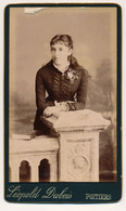 Photographie Ancienne XIXe CDV Portrait D'une Jeune Femme Photographe Léopold Dubois Poitiers - Oud (voor 1900)