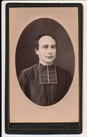 Photographie Ancienne XIXe CDV Portrait D'un Curé Ecclésiastique Photographe Le Michel à Rennes Bretagne - Oud (voor 1900)