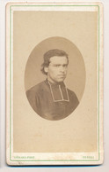 Photographie Ancienne XIXe CDV Portrait D'un Curé Ecclésiastique Photographe Charles Gérard à Rennes Bretagne - Oud (voor 1900)