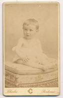 Photographie Ancienne XIXe CDV Portrait D'un Bébé Photographe Charles Bordeaux - Oud (voor 1900)