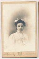 Photographie Ancienne XIXe CDV Portrait D'une Jolie Jeune Fille Photographe Hisson à Mortagne Sur Sèvre - Oud (voor 1900)