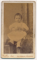 Photographie Ancienne XIXe CDV Portrait D'un Bébé Photographe Collin Les Sables D'Olonne - Oud (voor 1900)