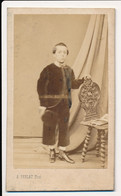 Photographie Ancienne XIXe CDV Portrait D'un Garçon Photographe Alfred Perlat à Poitiers - Oud (voor 1900)