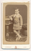 Photographie Ancienne XIXe CDV Portrait D'un Jeune Garçon Photographe Duburguet à Niort - Oud (voor 1900)