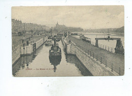 Liège La Meuse Et Le Canal Péniche - Liège