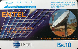 BOLIVIE  -  Phonecard - Tamura  -  ENTEL BOLIVIA  -    Bs. 10 - Bolivie