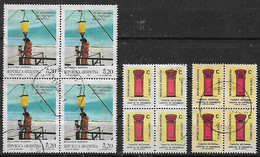 1987 Argentina Tratado Antartico-buzon 12v. Cuadros - Used Stamps