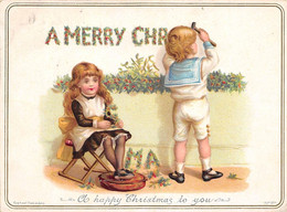 Image  14 X 10    Cm       A Merry Christmas      (voir Scan) - Other & Unclassified