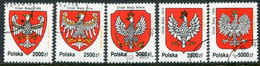 POLAND 1992 History Of The White Eagle Used.  Michel 3420-25 - Used Stamps