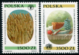 POLAND 1992 World Food Congress MNH / **.  Michel 3417-18 - Unused Stamps