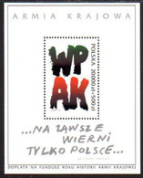 POLAND 1992 Underground Army Block MNH / **.  Michel Block 120 - Neufs