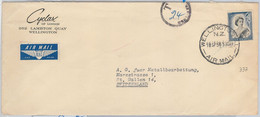 57296 - NEW ZEALAND - POSTAL HISTORY - AIRMAIL Cover To SWITZERLAND - TAXED On Arrival 1956 - Cartas & Documentos
