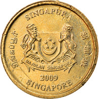 Monnaie, Singapour, 5 Cents, 2009, Singapore Mint, TB+, Aluminum-Bronze, KM:99 - Singapour