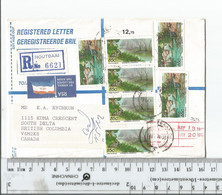 South Africa Houtbaai Registered To South Delta BC Canada May 1 1992............(Box 6) - Covers & Documents