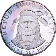 Monnaie, Haïti, Joseph Nez Perce, 10 Gourdes, 1971, Proof, FDC, Argent, KM:84 - Haiti