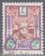 TANNU TUVA  SCOTT NO 16   USED   YEAR  1927 - Toeva