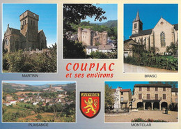12 - Coupiac Et Ses Environs - Multivues - CPM écrite - Autres Communes