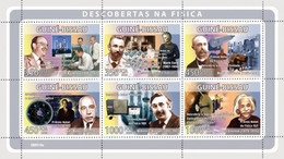 Guinea Bissau 2008, Phisic, Marie Curie, Einstein, 6val In BF - Albert Einstein