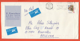 ISRAELE - ISRAEL - 2004 - 2,20 - Air Mail - Viaggiata Da Tel-Aviv Per Brussels, Belgium - Brieven En Documenten