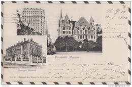 5AH2064 2 VUES VANDERBILT / CARNEGIE MANSION  NEW YORK CITY 2 SCANS - Mehransichten, Panoramakarten