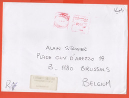 EGITTO - EGYPTE - Egypt - 2007 - 8500 EMA, Red Cancel - Registered - Medium Envelope - Viaggiata Da Heliopolis Per Bruxe - Brieven En Documenten