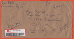 EGITTO - EGYPTE - Egypt - 2005 - 550 EMA, Red Cancel On The Rear - Registered - Medium Envelope - Viaggiata Da Cairo Per - Brieven En Documenten